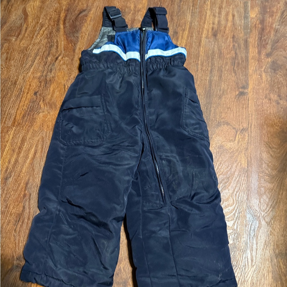 Kids Navy Blue Snow Pants